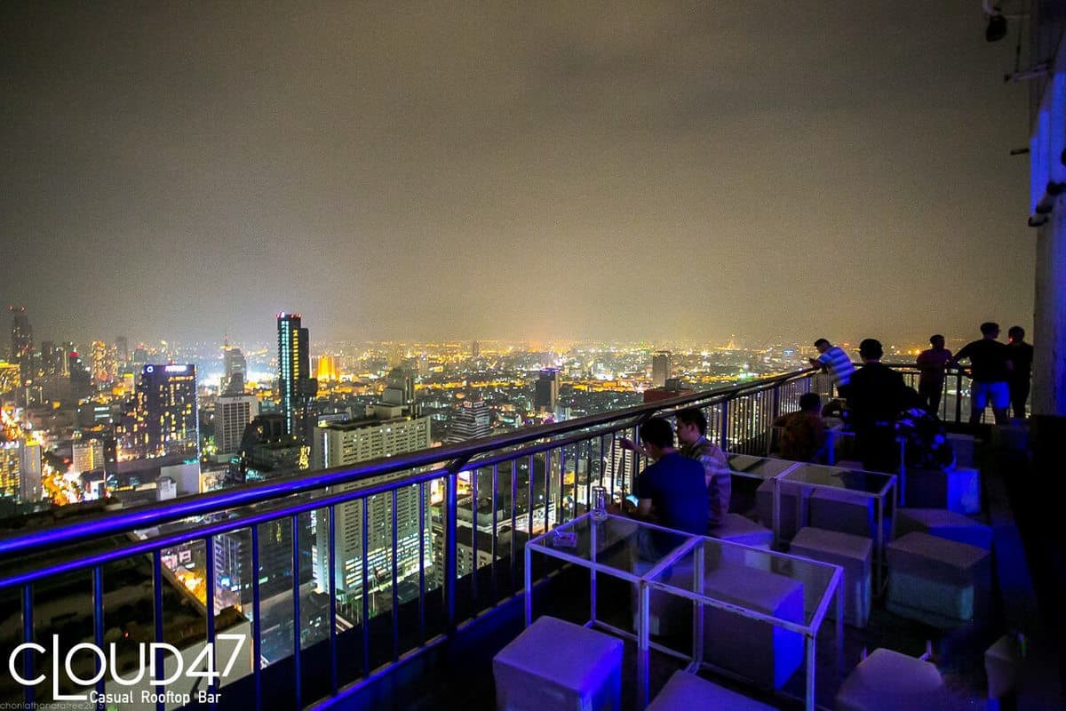 Cloud 47 Silom - Sky bar ở Bangkok đẹp