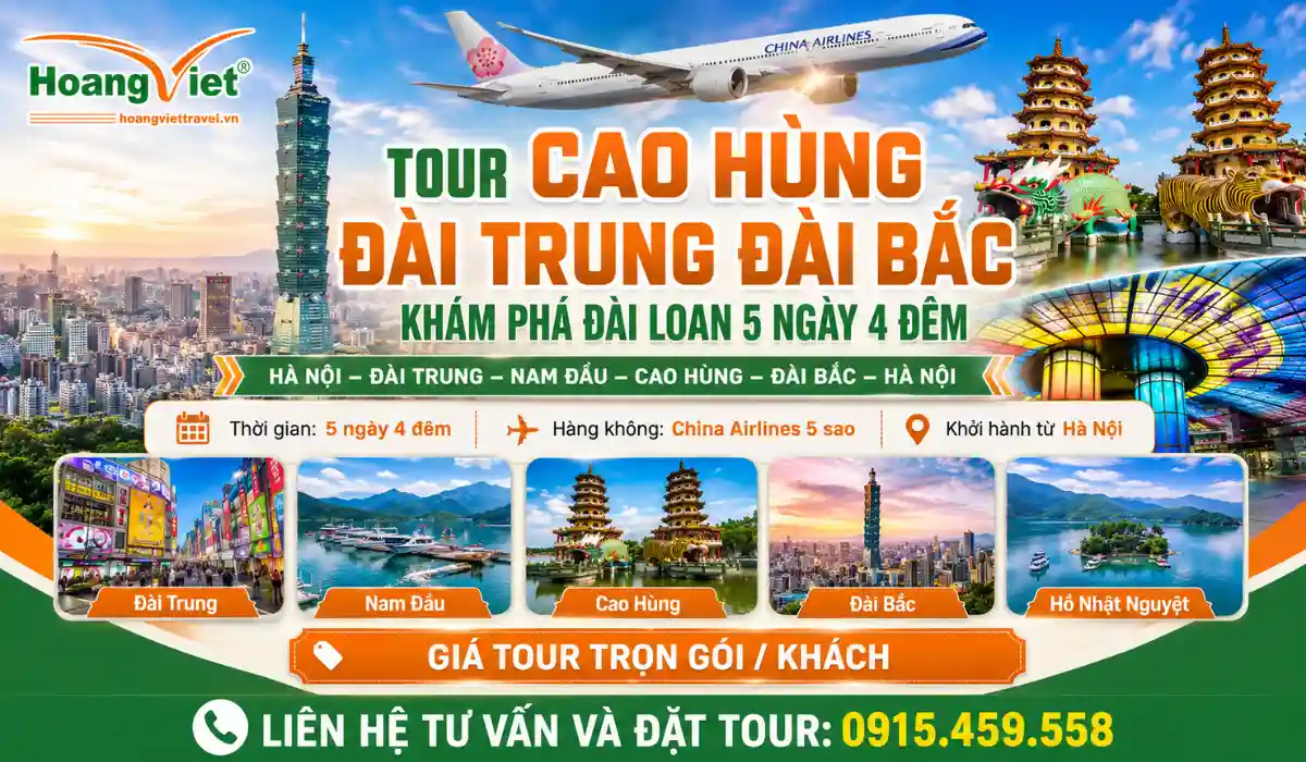 chi phí đi du lịch đài loan