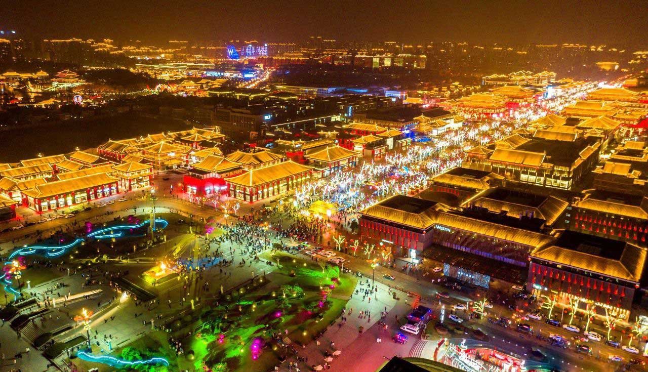 Quảng trường Tháp Chuông – Tháp Trống tour tây an trung quốc 5 ngày 4 đêm