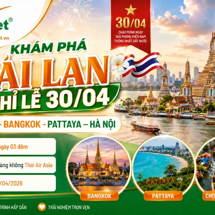 Tour Bangkok Pattaya 4 ngày 3 đêm