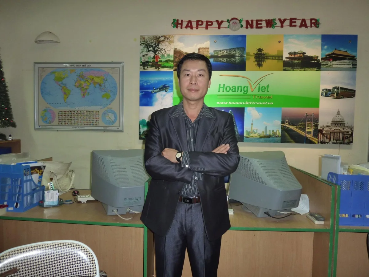 Hình ảnh Ông Vũ Quyết Thắng khi mới thành lập công ty